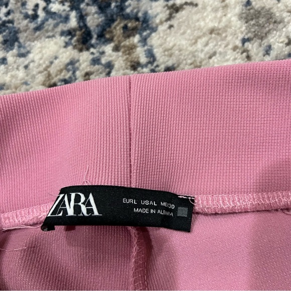 Zara Pink Pull-On Flared Dress Pants Size Large - Picture 5 of 9